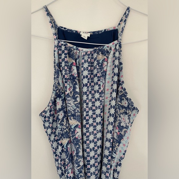 GAP Blue Floral Halter Swing Dress XS - Picture 4 of 10